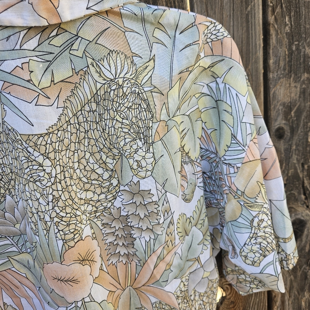 Rhapsody Tropical Print Women Shirt Size Small - Picture 14 of 16